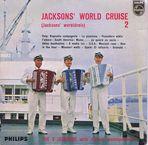 3 Jacksons - Jacksons' Worldcruise 2 (Jacksons' Wereldreis) Vinyl Singles EP Vinyl Very Good (VG) <br> Hoes Good Plus (G+)