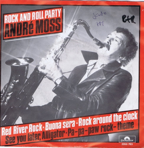 Andre Moss - Rock And Roll Party Vinyl Singles Vinyl Very Good (VG) <br> Hoes Good Plus (G+)