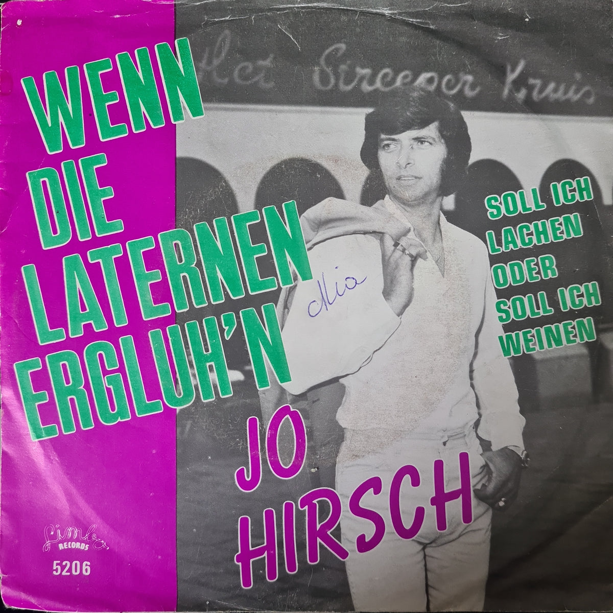 Jo Hirsch - Wenn Die Laternen Ergluh'n Vinyl Singles