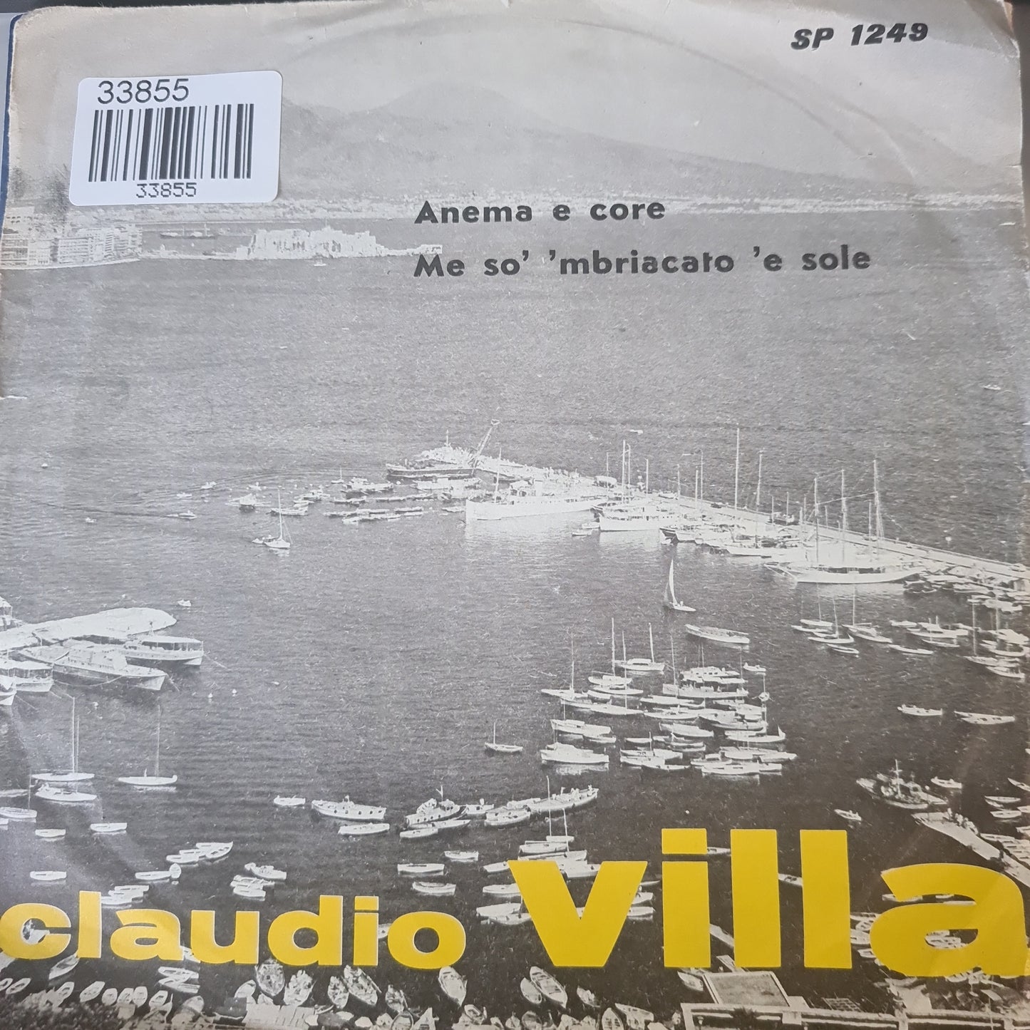 Claudio Villa - Anema E Core Vinyl Singles Vinyl Very Good (VG) <br> Hoes Good Plus (G+)