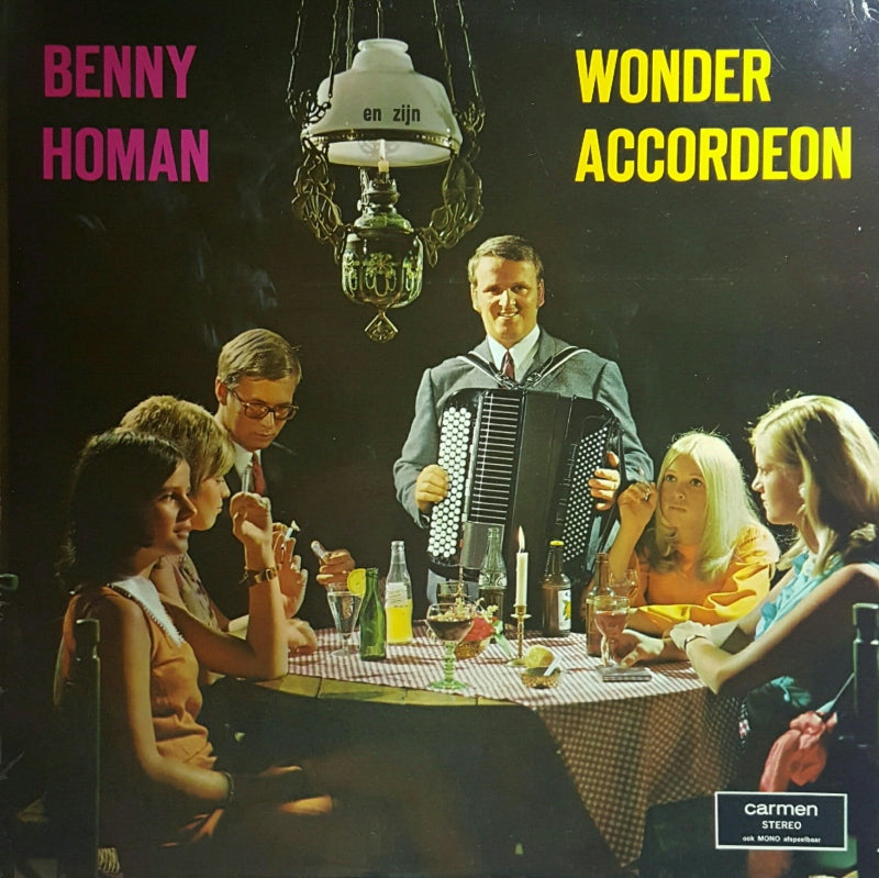 Bennie Homan - Speeld Bekende Melodieen (LP) Vinyl LP Vinyl Very Good (VG) <br> Hoes Good Plus (G+)