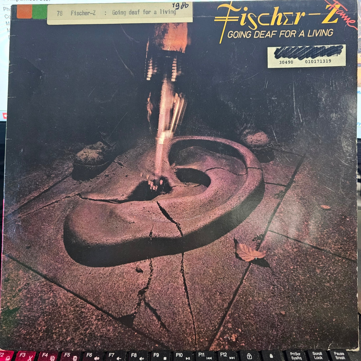 Fischer-Z - Going Deaf For A Living (LP) Vinyl LP Vinyl Goed / Hoes Zie Foto