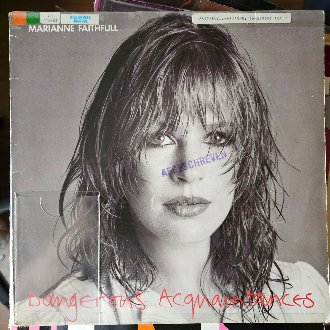 Marianne Faithfull - Dangerous Acquaintances (LP) Vinyl LP Vinyl Goed / Hoes Zie Foto