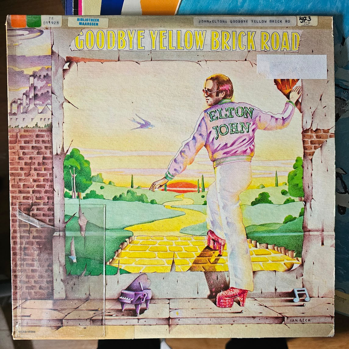 Elton John - Goodbye Yellow Brick Road (LP) Vinyl LP Vinyl Goed / Hoes Zie Foto