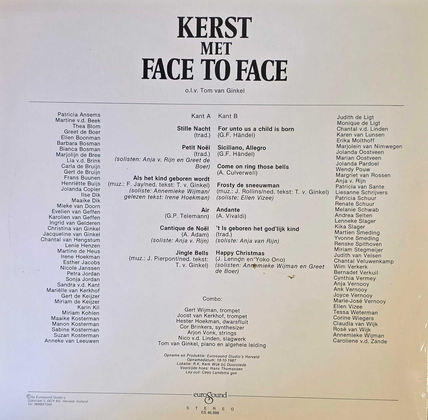 Face to Face - Kerst met Face to Face uit Wijk bij Duurstede (LP)