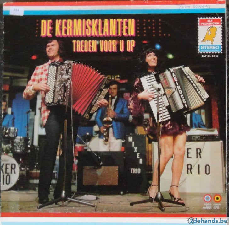 Kermisklanten - Treden Voor U Op (LP) Vinyl LP Vinyl Very Good (VG) <br> Hoes Good Plus (G+)