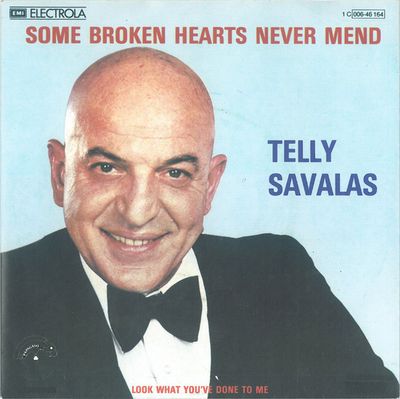 Telly Savalas - Some Broken Hearts Never Mend Vinyl Zeer Goed / Hoesje Goed "VINYLSINGLES.NL"