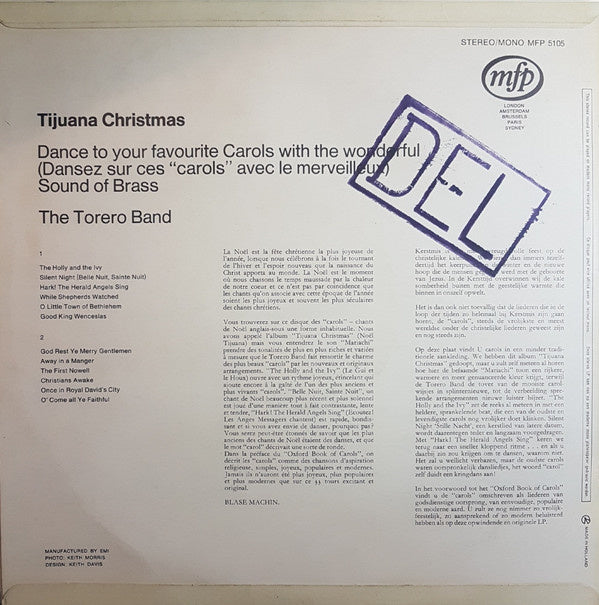 Torero Band - Tijuana Christmas (LP) Vinyl LP Vinyl Very Good (VG) <br> Hoes Good Plus (G+)
