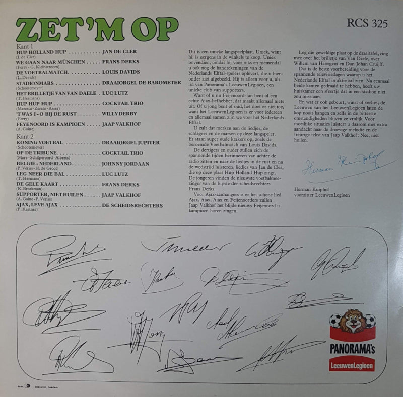 Various - Zet 'm Op (LP) Vinyl LP Vinyl Very Good (VG) <br> Hoes Good Plus (G+)