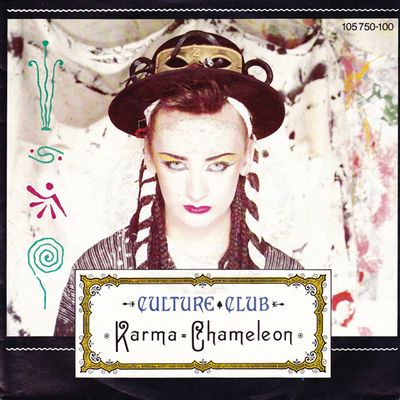 Culture Club - Karma Chameleon Vinyl Singles Vinyl (VG) <br> Hoes (G+)
