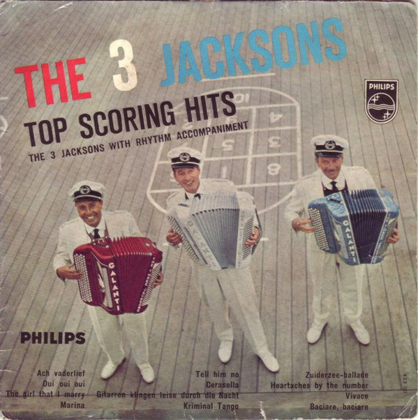 3 Jacksons - Top Scoring Hits Vinyl Singles EP Vinyl Very Good (VG) <br> Hoes Good Plus (G+)