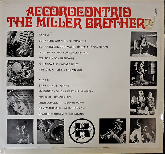 Accordeontrio The Miller Brothers (LP) Vinyl LP Vinyl Zeer Goed / Hoesje Goed "VINYLSINGLES.NL"