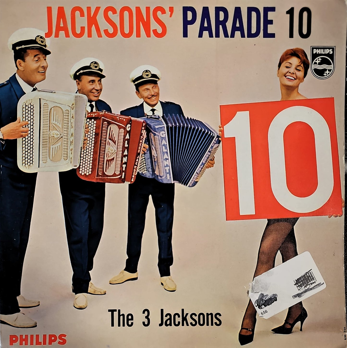 3 Jacksons - Jacksons' Parade 10 (10") Vinyl LP 10" Vinyl Very Good (VG) <br> Hoes Good Plus (G+)