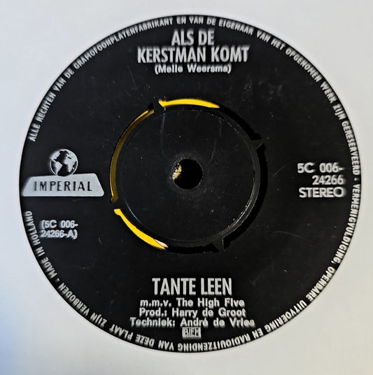 Tante Leen - Als De Kerstman Komt 37431 Vinyl Singles Hoes: Generic