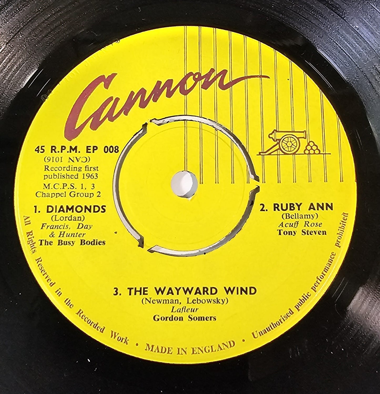 Various - Hit Paraders - Cannon Vinyl Singles Vinyl Very Good (VG) <br> Hoes Generic