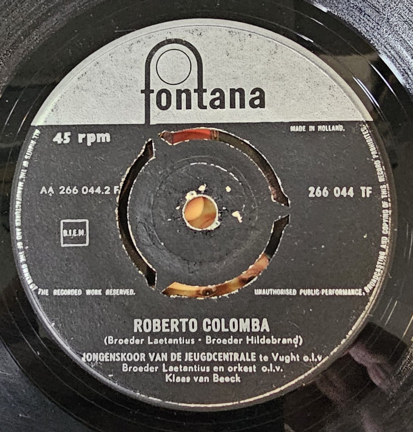 Jongenskoor van de Jeugdcentrale - Lied Van De Wind Vinyl Singles Vinyl Very Good (VG) <br> Hoes Good Plus (G+)