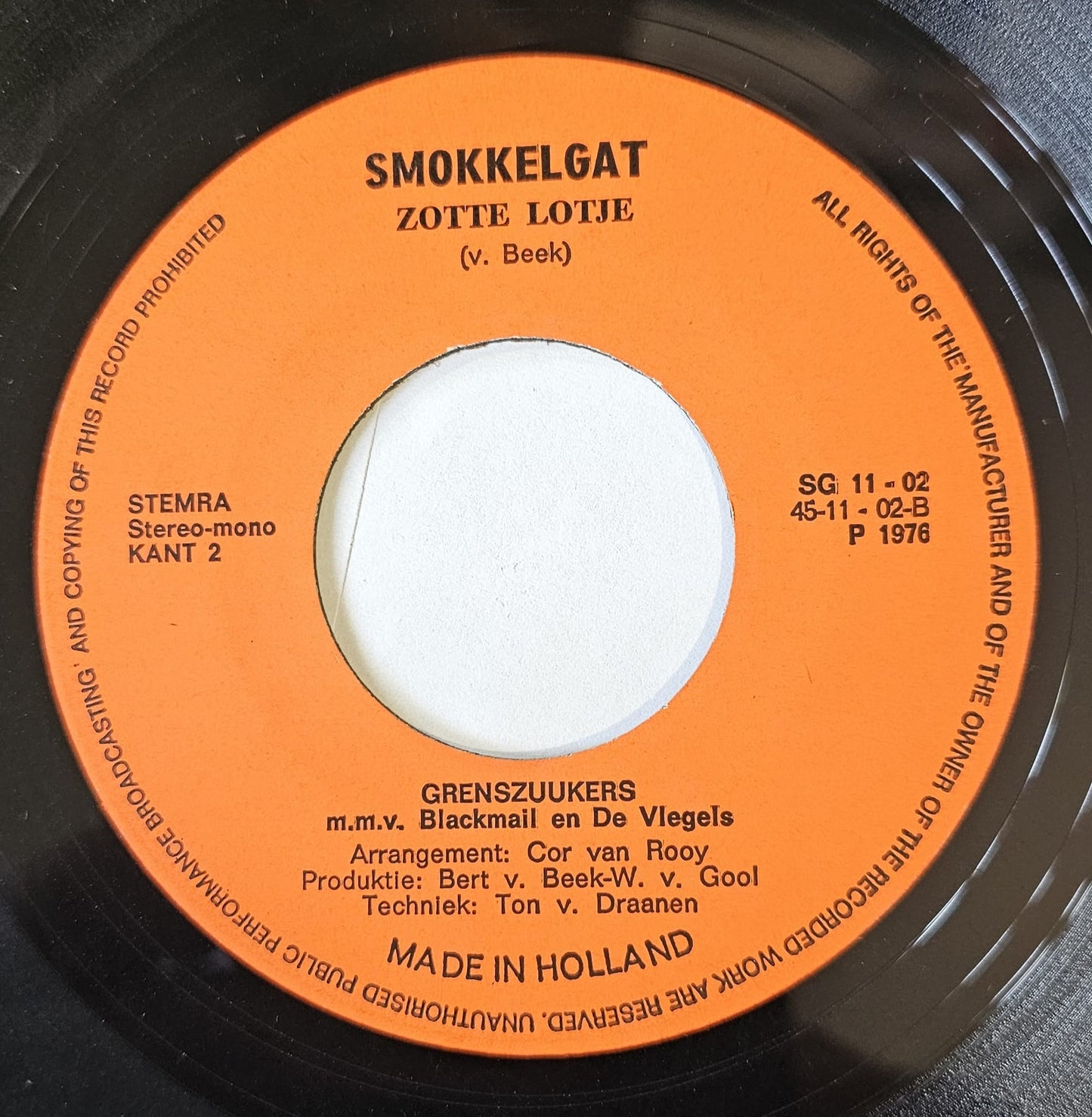 Grenszuukers - * Dolle Jaren Vinyl Singles Vinyl Very Good (VG) <br> Hoes Generic