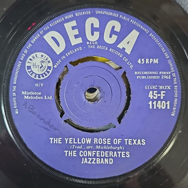 Confederates Jazzband - Brigitte Bardot Vinyl Singles Vinyl Very Good (VG) <br> Hoes Generic