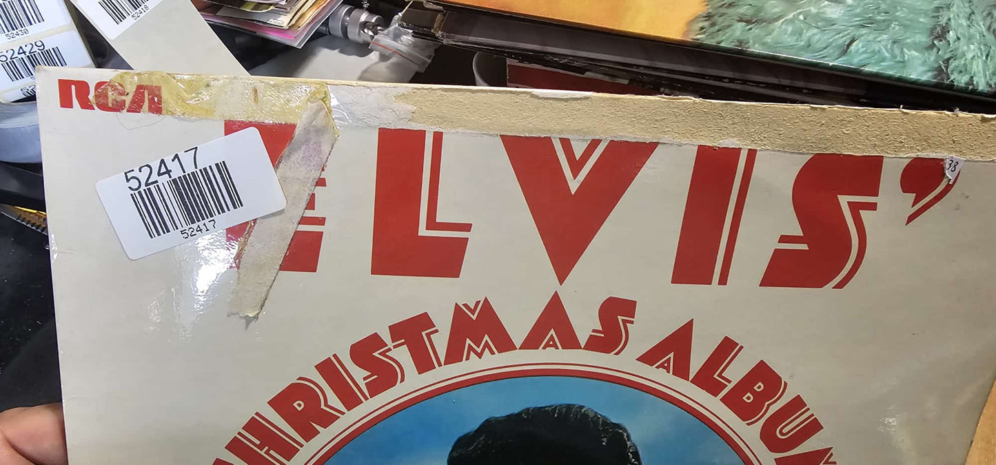 Elvis Presley - Elvis' Christmas Album (LP) (B-Keus) Vinyl LP Vinyl Goed / Hoes Redelijk