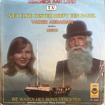 Vader Abraham - Niet Elke Oester Heeft Een Parel Vinyl Singles Vinyl Zeer Goed / Hoesje Goed "VINYLSINGLES.NL"