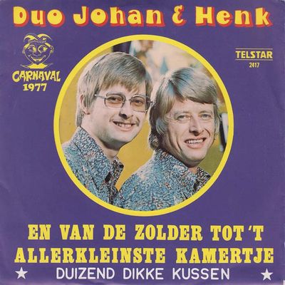 Johan & Henk - En Van De Zolder Tot 't Allerkleinste Kamertje Vinyl Singles Media VG+ / Sleeve G+