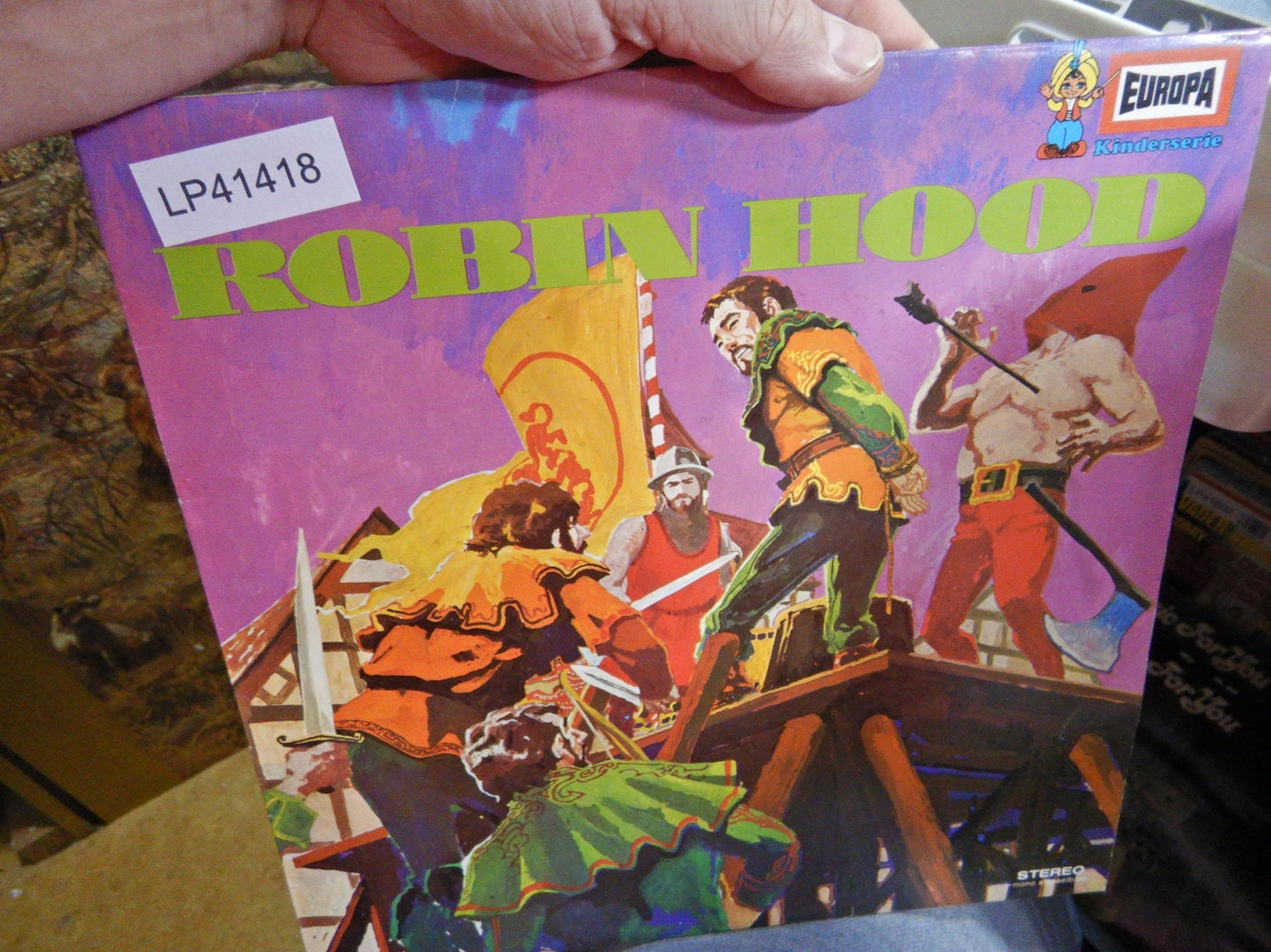 Eberhard Alexander-Burgh - Robin Hood (LP) Vinyl LP Vinyl Very Good (VG) <br> Hoes Good Plus (G+)