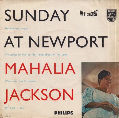 Mahalia Jackson - Sunday At Newport Vinyl Singles Vinyl Zeer Goed / Hoesje Goed "VINYLSINGLES.NL"