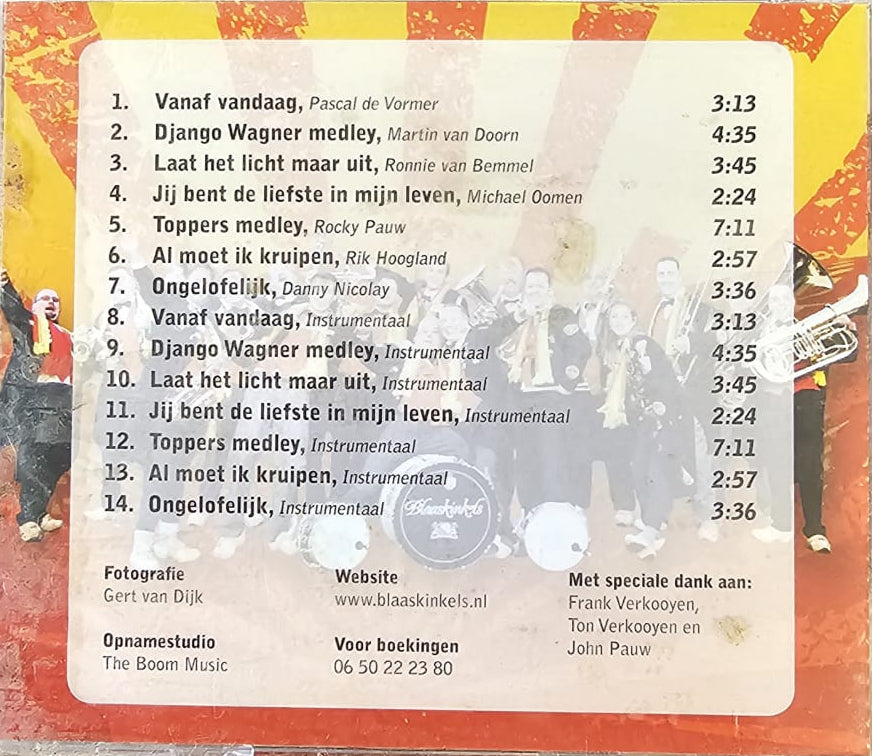 Blaaskinkels - Vanaf Vandaag (CD) 71216 Compact Disc Goede Staat