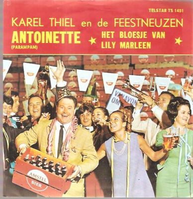 Karel Thiel - Antoinette (Parampam) Vinyl Singles Vinyl Zeer Goed / Hoesje Goed "VINYLSINGLES.NL"