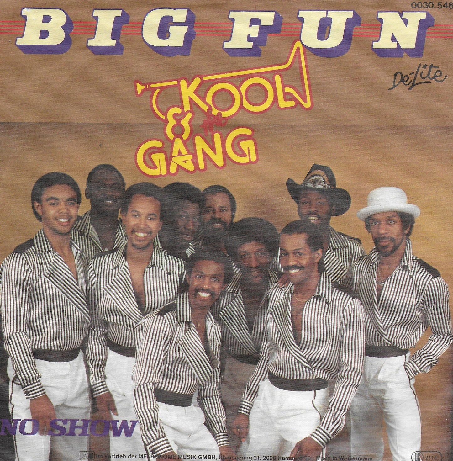 Kool & The Gang - Big Fun Vinyl Singles Vinyl Very Good (VG) <br> Hoes Good Plus (G+)
