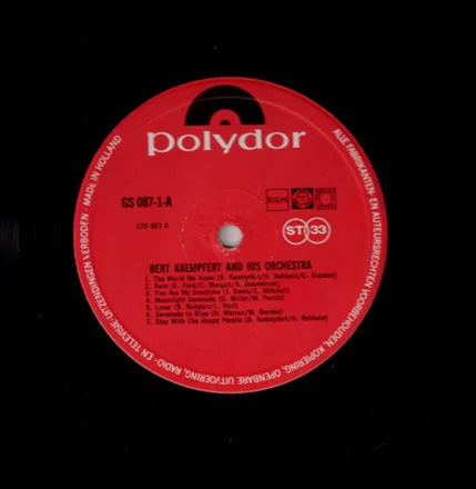 Bert Kaempfert / James Last - Serenade In Blue (LP) Vinyl LP Dubbel Vinyl Zeer Goed / Hoesje Goed "VINYLSINGLES.NL"