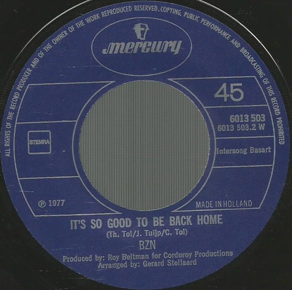 BZN - The Clown Vinyl Singles Vinyl Very Good (VG) <br> Hoes Generic