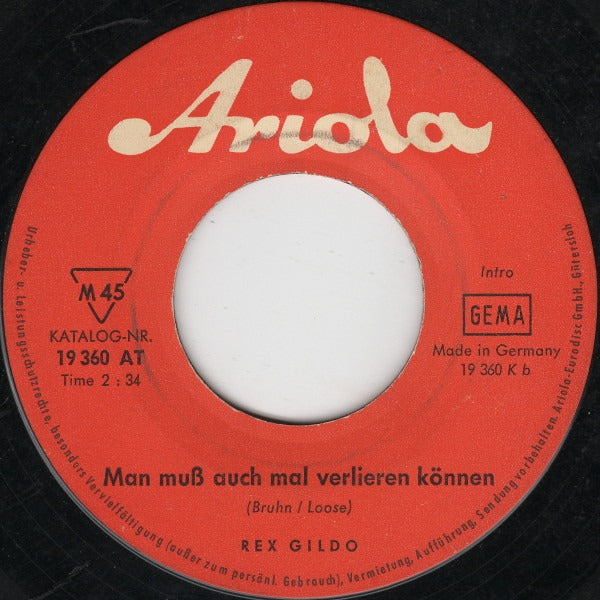 Rex Gildo - Ein Ring Aus Gold Vinyl Singles Vinyl Very Good (VG) <br> Hoes Generic