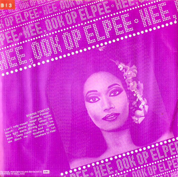 Bonnie Pointer - I Can't Help Myself (Sugar Pie, Honey Bunch) Vinyl Singles Vinyl Very Good (VG) <br> Hoes Good Plus (G+)