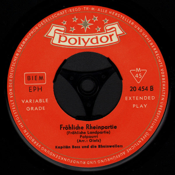 Kapitän Boss Und Die Rheinwellers - Fröhliche Rheinpartie Vinyl Singles Vinyl Goed / Hoes Generic