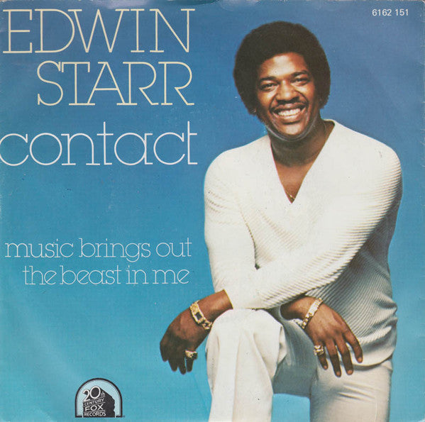 Edwin Starr - Contact Vinyl Singles Vinyl Very Good (VG) <br> Hoes Good Plus (G+)