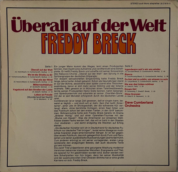 Freddy Breck - Überall Auf Der Welt (LP)
