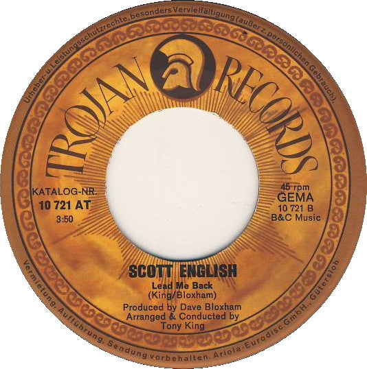 Scott English - Brandy Vinyl Singles Vinyl Very Good (VG) <br> Hoes Good Plus (G+)