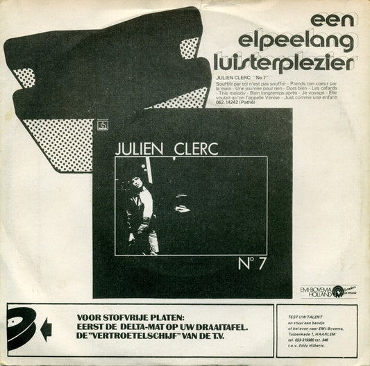 Julien Clerc - This Melody Vinyl Singles Vinyl Zeer Goed / Hoesje Goed "VINYLSINGLES.NL"