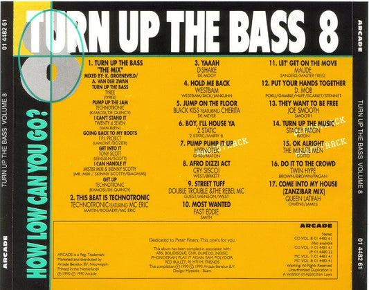 Various - Turn Up The Bass Volume 8 (CD)