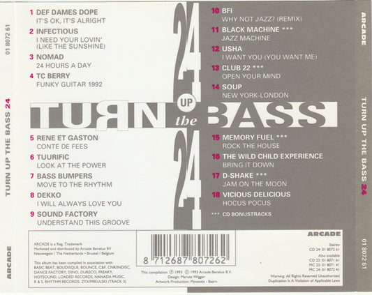 Various - Turn Up The Bass 24 (CD) Compact Disc Goede Staat "VINYLSINGLES.NL"