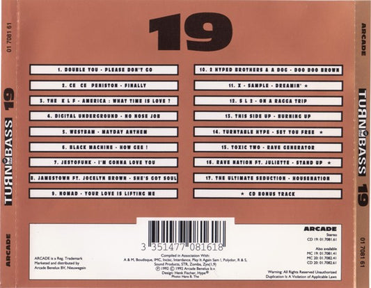 Various - Turn Up The Bass 19 (CD) Compact Disc Goede Staat "VINYLSINGLES.NL"
