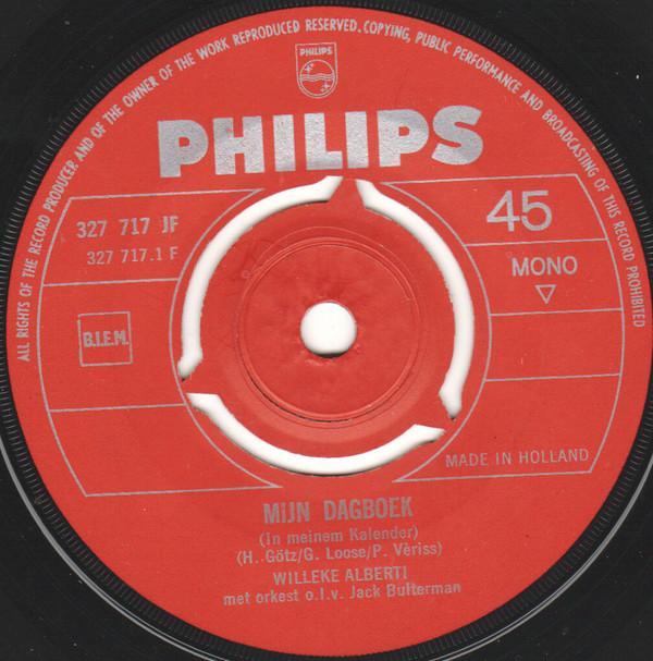 Willeke Alberti - Mijn Dagboek 05713 Vinyl Singles Vinyl Very Good (VG) <br> Hoes Good Plus (G+)