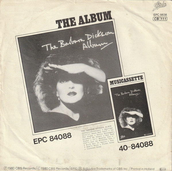 Barbara Dickson - It's Really You Vinyl Singles Vinyl Very Good (VG) <br> Hoes Good Plus (G+)