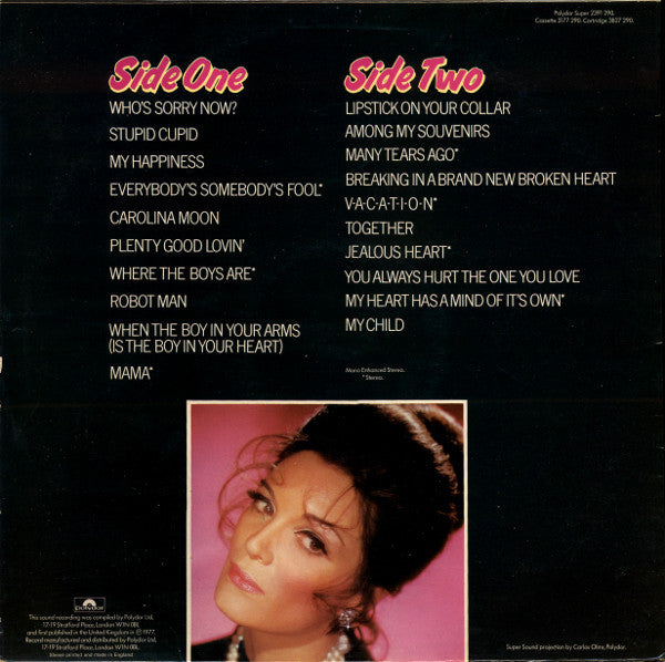 Connie Francis - ** All Time Greats (LP) Vinyl LP Vinyl Very Good (VG) <br> Hoes Good Plus (G+)