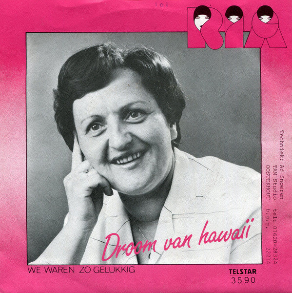 Ria - Droom Van Hawaii Vinyl Singles Vinyl Very Good (VG) <br> Hoes Good Plus (G+)
