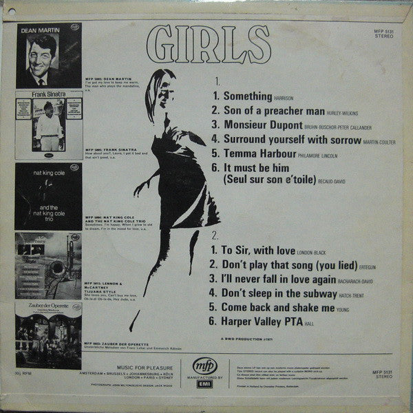 Unknown Artist - Cover Girl (LP) Vinyl LP Vinyl Very Good (VG) <br> Hoes Good Plus (G+)