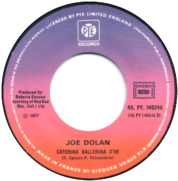 Joe Dolan - I Need You Vinyl Singles Vinyl Very Good (VG) <br> Hoes Generic