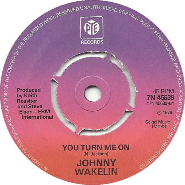 Johnny Wakelin - Africa Man Vinyl Singles Vinyl Very Good (VG) <br> Hoes Generic