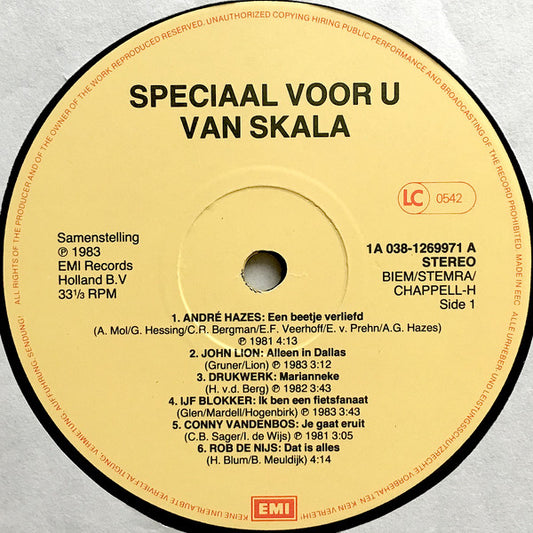 Various - Speciaal Voor U Van Skala (LP) Vinyl LP Vinyl Zeer Goed / Hoesje Goed "VINYLSINGLES.NL"